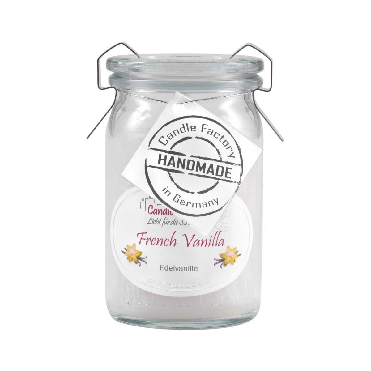 French Vanilla - Baby Jumbo Duftkerze im Weckglas