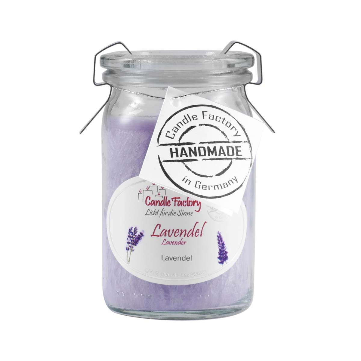 Lavendel - Baby Jumbo Duftkerze im Weckglas